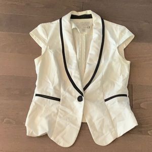 White blazer vest
